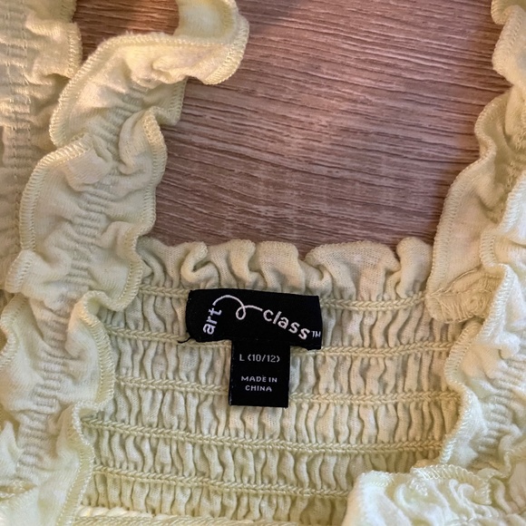 Long Crop Popcorn Tank - art class - Size L 10/12 - Picture 2 of 5